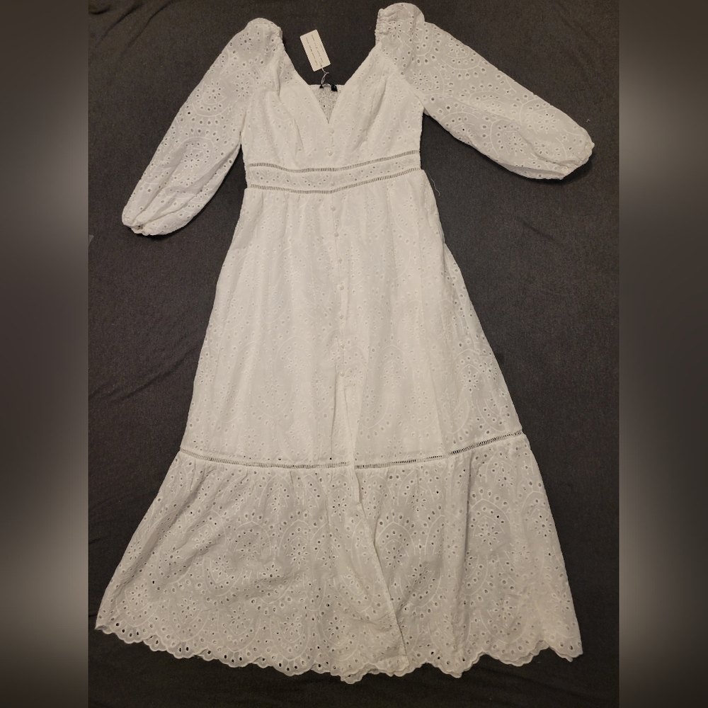 Women's dress, SimpLee, size large, white, new with tags